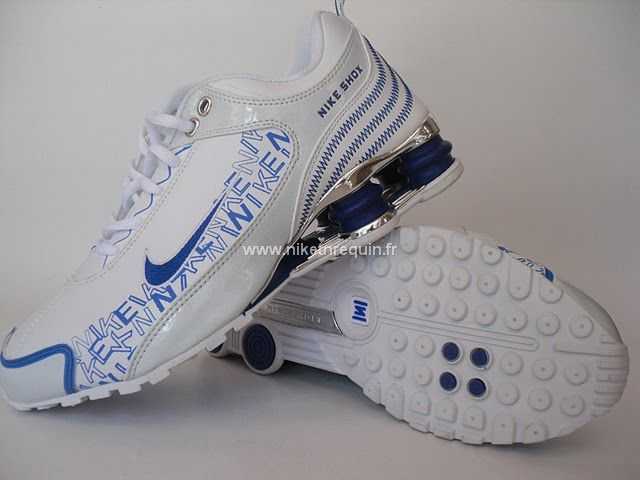 Hommes Nike Shox 93 Blanc Marine